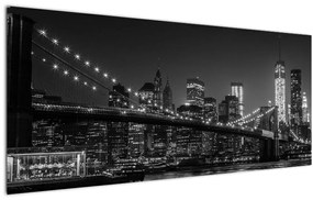 Obraz Brooklyn mosta v New Yorku (120x50 cm)