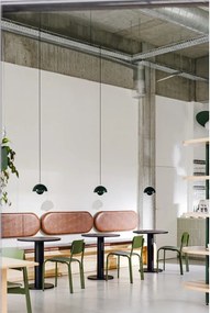 Okrúhly jedálenský stôl s doskou v dubovom dekore ø 65 cm Sool – noo.ma