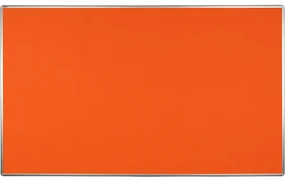 Textilná nástenka ekoTAB v hliníkovom ráme, 2000 x 1200 mm, oranžová