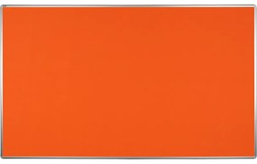 Textilná nástenka ekoTAB v hliníkovom ráme, 2000 x 1200 mm, oranžová