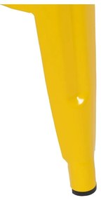 Žlté kovové barové stoličky v súprave 2 ks (výška sedadla 76,5 cm) – Ixia