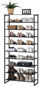 Botník Vasagle Mug 159 cm šedý/černý