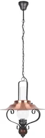 Rabalux ENNAI závesný lampáš max. 1x60W | E27 | IP20 - tmavé drevo, čierna