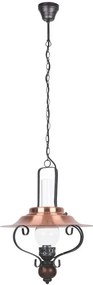 Rabalux ENNAI závesný lampáš max. 1x60W | E27 | IP20 - tmavé drevo, čierna