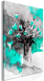 Artgeist Obraz - Bouquet of Colours (1 Part) Vertical Green Veľkosť: 20x30, Verzia: Na talianskom plátne