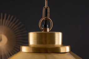 Priemyselné závesné svietidlo 115cm zlato