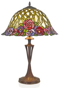Stolná lampa Melika v štýle Tiffany