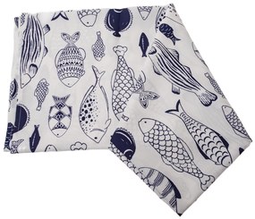 Obrus vodeodolný Ryby, 140 x 140 cm