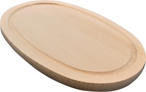 AMADEA Drevená servírovacia doska - podnos ovál, masívne drevo, 23 cm