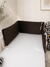 Mantinel do postieľky Leopard obojstranný 180x30 cm bavlna + minky
