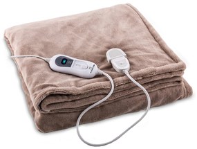 Klarstein Dr. Watson XXL, vyhrievacia deka, 3 stupne ohrevu, prateľná, 200 x 180 cm, mikroplyš