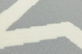 Koberec LUNA 533744/89944 hviezdy, sivý / krémový