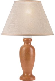 Stolná lampa AMFORA 1xE27/60W/230V hnedá/buk