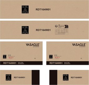 Toaletný stolík s LED osvetlením, nastaviteľným jasom, biely