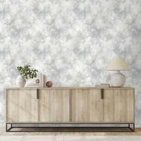 Samolepiaca tapeta jemné sivé akvarelové mraky