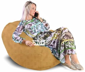 Sedací vak hruška semišová Relax EMI