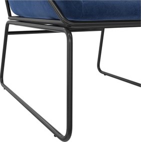 Modré zamatové kreslo Avery – Støraa