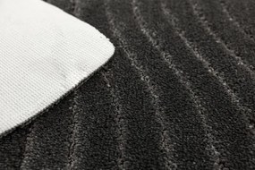 Kúpeľňový koberček Sara čierny, vlny