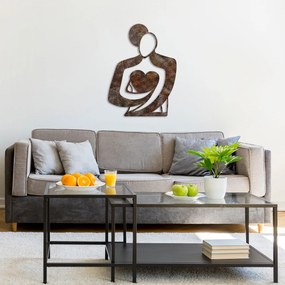 Nástěnná kovová dekorace Rusty Hug vícebarevná