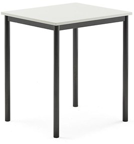 Stôl BORÅS, 700x600x760 mm, laminát - biela, antracit