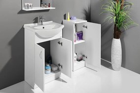 Aqualine Simplex Eco - Skrinka, 30x86x30 cm, biela matná, SIME340