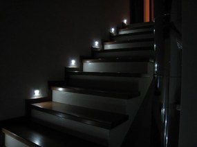 LED nástenné svietidlo Skoff Tango nerez teplá biela 230V MM-TAN-K-H s čidlom