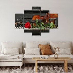 Obraz - Spomienka na hudobníka (150x105 cm)