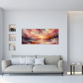 Obraz - Maľované červánky (120x50 cm)