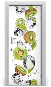 Fototapeta na dvere samolepiace kiwi a voda 75x205 cm