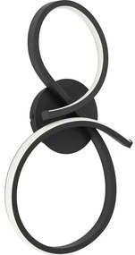 Eglo 901268 - LED Nástenné svietidlo SERPINS LED/11,4W/230V 3000K čierna