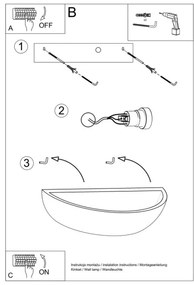 Nástenné svietidlo OSKAR 1xE27/60W/230V