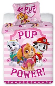 DETSKÉ POSTEĽNÉ OBLIEČKY PAW PATROL 100X135 CM, 1KS 40X60 CM VZOROVANÉ