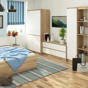 Skriňa S 90 4D CLP sonoma / biela