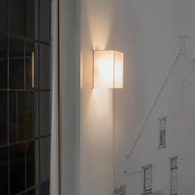 Rustikálna nástenná lampa biela - Vete