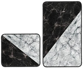 Čiernobiele kúpeľňové predložky v súprave 2 ks 60x100 cm - Mila Home