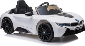 LEAN CARS Elektrické autíčko BMW i8 Coupé, biele