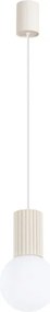 Sollux SL.1719 - Luster na lanku HALO 1xG9/8W/230V pr. 12 cm krémová