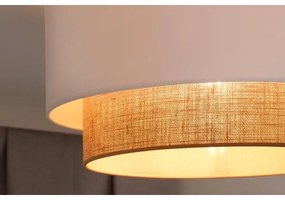 Duolla - Stropné svietidlo BOHO 1xE27/15W/230V pr. 45 cm biela/hnedá