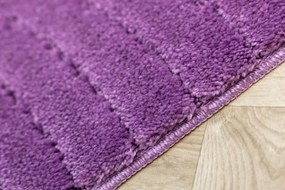 Kúpeľňový koberček Sara fialový, vlny