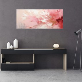 Obraz - Ružový abstrakt (120x50 cm)