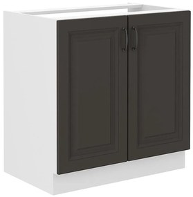 Kuchynská skrinka STILO grafit mat/biely 80zl 2f bb
