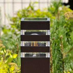 Vonkajšia lampa TEKSAS 1xE27/12W/230V IP44 44 cm antracit