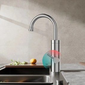 Prietokový ohrievač vody s LED displejom 3000W/230V IPX4 nerezová oceľ