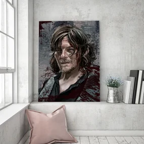 Gario Obraz na plátne The Walking dead, portrét Daryla Dixona - Dmitry Belov Rozmery: 60 x 90 cm
