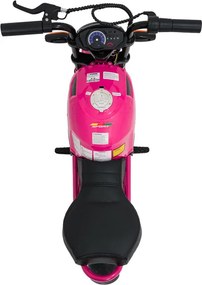 Elektrická motorka SUPERMOTO ružová