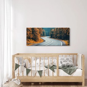 Obraz - Kľukatá cesta (120x50 cm)