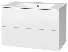 Mereo Mereo, Aira, kúpeľňová skrinka s keramickým umývadlom 81 cm, MER-CN711