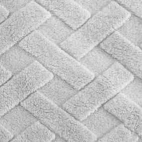 DEKA Z MIKROFLANELU CARO 70X160 CM STRIEBORNÁ