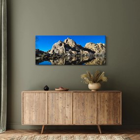Obraz zrkadlenie skál (120x50 cm)