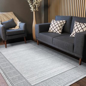 Dywany Łuszczów, Kusový koberec Allure 8783 l.grey/white, 140x190, šedá, kancelária